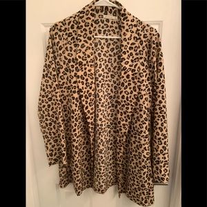 Stradivarius Blazer Large Leopard Print